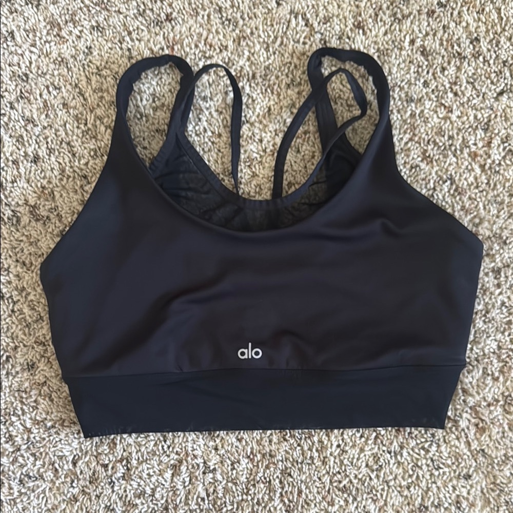ALO Yoga Women's Black Sports Bra
